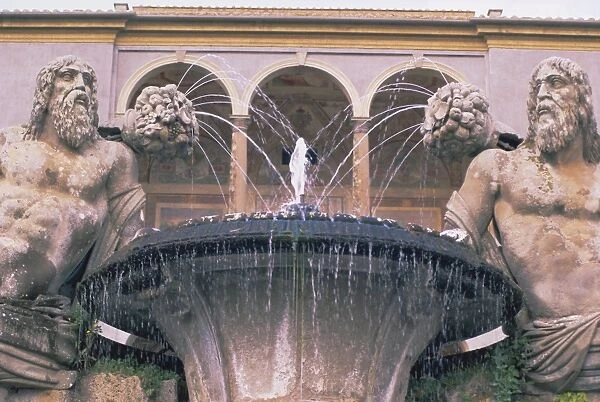 Fountain in the gardens of the Palazzo Farnese