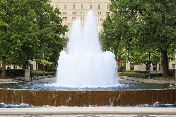 Fountain in Linn Park, Birmingham, Alabama, United States of America, North America