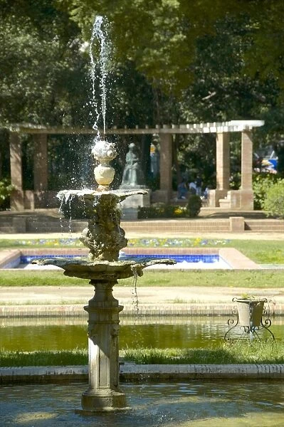 Fountain, Maria Luisa Park, Seville, Andalusia, Spain, Europe