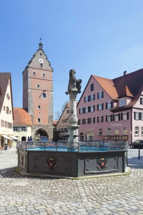 Framed Print : Fountain at the marketplace with Wornitz Turm Tower, Dinkelsbuhl, Romantic Road (Romantische Strasse), Franconia, Bavaria, Germany, Europe Framed Print : Fountain at the marketplace with Wornitz Turm Tower, Dinkelsbuhl, Romantic Road (Romantische Strasse), Franconia, Bavaria, Germany, Europe