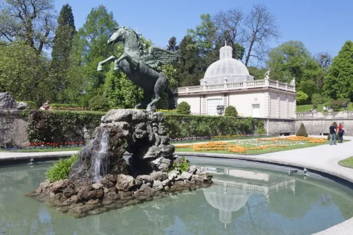 Framed Print : Fountain in Mirabell Garden, UNESCO World Heritage Site, Salzburg, Salzburger Land, Austria, Europe Framed Print : Fountain in Mirabell Garden, UNESCO World Heritage Site, Salzburg, Salzburger Land, Austria, Europe