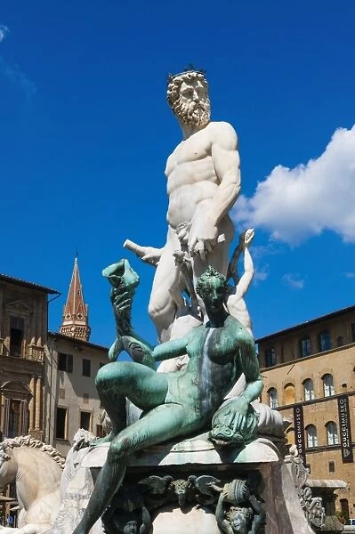 Fountain of Neptune (Biancone), Florence (Firenze), UNESCO World Heritage Site, Tuscany, Italy, Europe