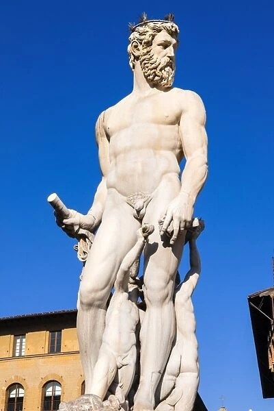 Fountain of Neptune (Biancone), UNESCO World Heritage Site, Florence (Firenze), Tuscany, Italy, Europe