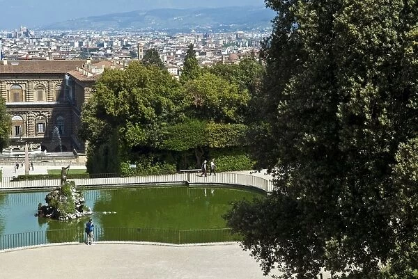 Fountain of Neptune, Boboli Garden, Florence (Firenze), UNESCO World Heritage Site