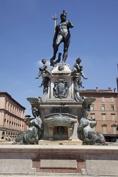 Fountain of Neptune, Piazza del Nettuno, Bologna, Emilia Romagna, Italy, Europe