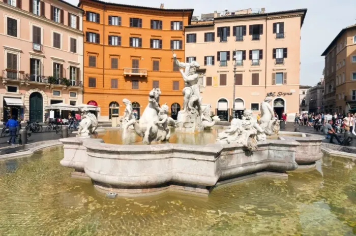 Framed Print : Fountain of Neptune, Piazza Navona, Rome, Unesco World Heritage Site, Latium, Italy Framed Print : Fountain of Neptune, Piazza Navona, Rome, Unesco World Heritage Site, Latium, Italy