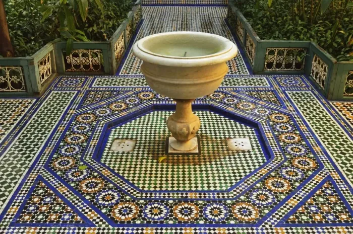 Framed Print : Fountain, Palais de la Bahia, Medina, Marrakesh, Morocco, North Africa, Africa Framed Print : Fountain, Palais de la Bahia, Medina, Marrakesh, Morocco, North Africa, Africa