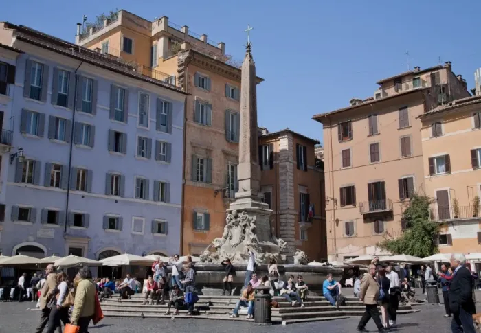 Framed Print : Fountain of the Pantheon (Fontana del Pantheon) in the Piazza della Rotonda in front of the Roman Pantheon, Rome, Lazio, Italy, Europe Framed Print : Fountain of the Pantheon (Fontana del Pantheon) in the Piazza della Rotonda in front of the Roman Pantheon, Rome, Lazio, Italy, Europe