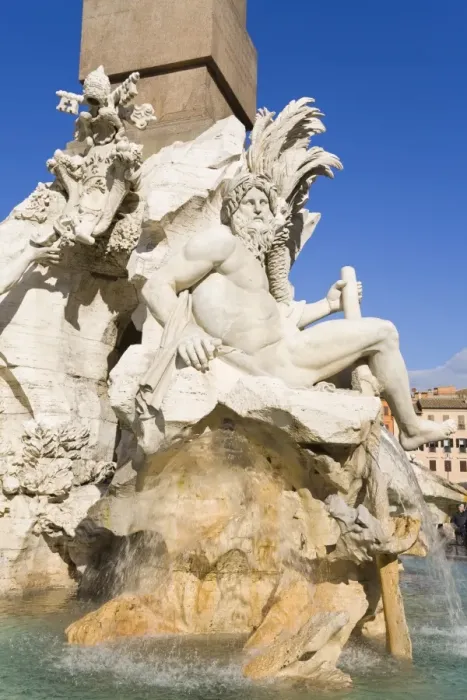 Framed Print : Fountain in Piazza Navona, Rome, Lazio, Italy, Europe Framed Print : Fountain in Piazza Navona, Rome, Lazio, Italy, Europe