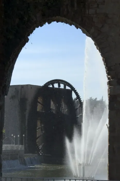 Framed Print : Fountain and water wheel on the Orontes River Framed Print : Fountain and water wheel on the Orontes River