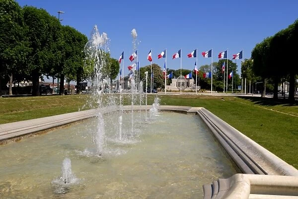 Fountains in Hautes Promenades park