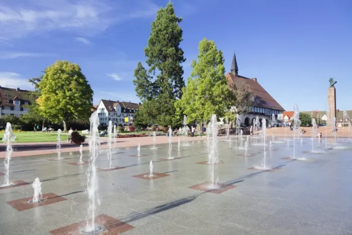 Framed Print : Fountains, market place, Freudenstadt, Black Forest, Baden Wurttemberg, Germany, Europe Framed Print : Fountains, market place, Freudenstadt, Black Forest, Baden Wurttemberg, Germany, Europe