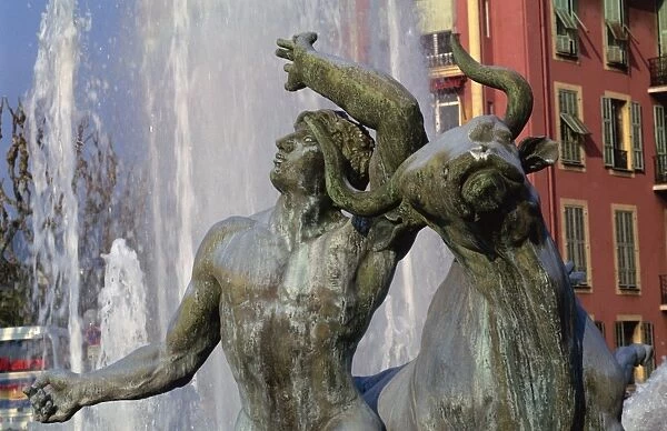 Fountains, Massena Square, Nice, Alpes Maritimes, Provence, France, Europe