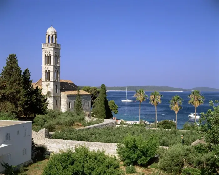 Framed Print : Franciscan monastery, Hvar Town, Hvar Island, Dalmatia, Dalmatian Coast, Croatia, Europe Framed Print : Franciscan monastery, Hvar Town, Hvar Island, Dalmatia, Dalmatian Coast, Croatia, Europe