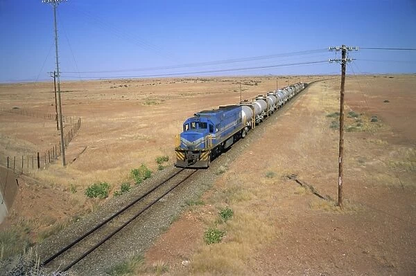 Freight train, part of important rail infrastructure, Namibia, Africa