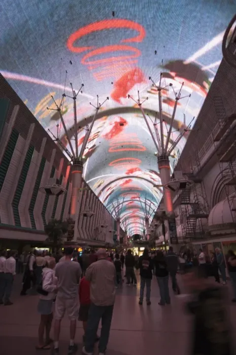 Framed Print : Fremont Street Light and Sound Show Experience Framed Print : Fremont Street Light and Sound Show Experience