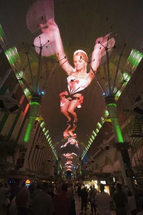 Framed Print : Fremont Street Light and Sound Show Experience Framed Print : Fremont Street Light and Sound Show Experience