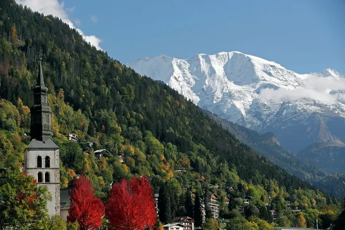 Framed Print : French Alps in autumn, Baroque church, Saint-Gervais, Haute Savoie, Auvergne-Rhone-Alpes, France, Europe Framed Print : French Alps in autumn, Baroque church, Saint-Gervais, Haute Savoie, Auvergne-Rhone-Alpes, France, Europe