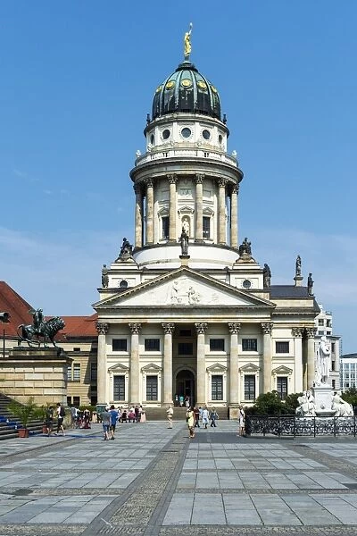French Cathedral, Gendarmenmarkt Square, Berlin, Brandenburg, Germany, Europe