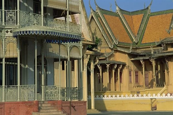 French pavilion, Royal Palace, Phnom Penh, Cambodia, Indochina, Southeast Asia, Asia