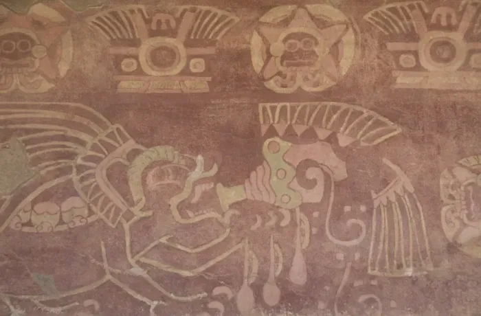Framed Print : Fresco in a chamber off the Jaguar Palace patio, Archaeological Zone of Teotihuacan Framed Print : Fresco in a chamber off the Jaguar Palace patio, Archaeological Zone of Teotihuacan
