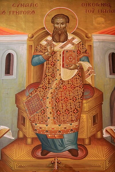 Fresco in St. Gregory Palamas Greek Orthodox church, Thessaloniki, Macedonia, Greece