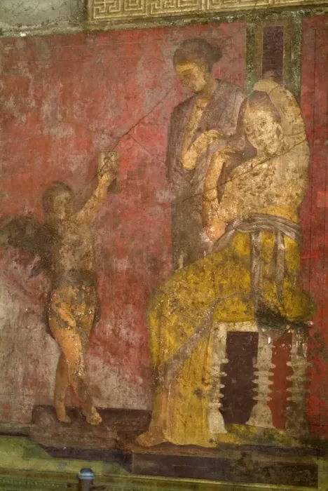 Framed Print : Fresco at the Villa dei Misteri Framed Print : Fresco at the Villa dei Misteri