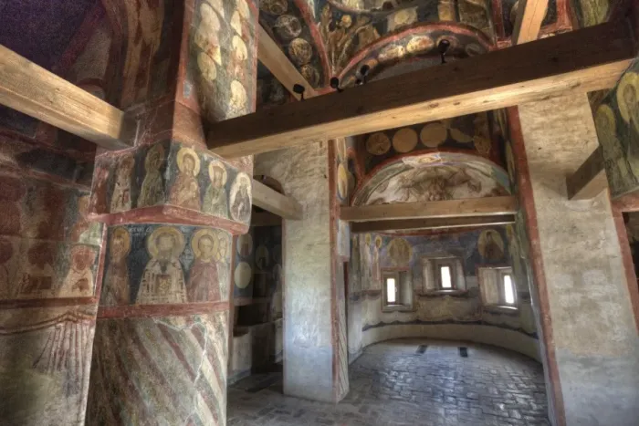 Framed Print : Frescoes, Cathedral of the Nativity, Zverin Monastery, UNESCO World Heritage Site Framed Print : Frescoes, Cathedral of the Nativity, Zverin Monastery, UNESCO World Heritage Site
