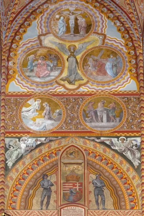 Framed Print : Frescoes decorating interior of Matthias Church (Matyas-Templom), UNESCO World Heritage Site, Buda, Budapest, Hungary, Europe Framed Print : Frescoes decorating interior of Matthias Church (Matyas-Templom), UNESCO World Heritage Site, Buda, Budapest, Hungary, Europe
