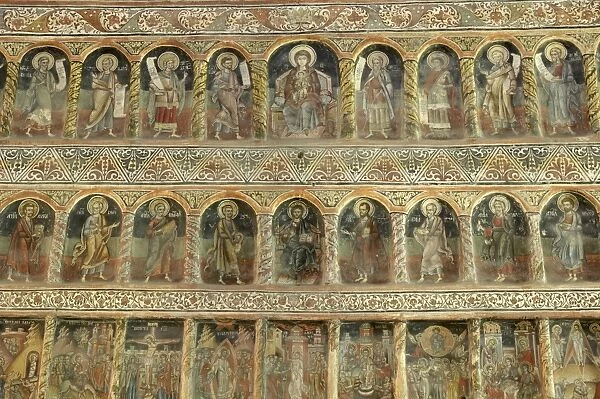Frescoes inside the Princely Church, Court of Arges, Curtea de Arges, Wallachia