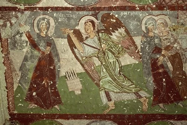 Frescoes in Pancarlik Rock Church, south of Urgup, Cappadocia, Anatolia
