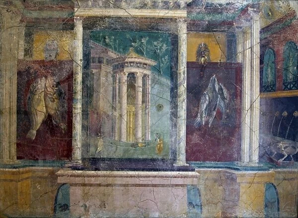 Frescoes from Pompeii, National Archaeological Museum, Naples, Campania, Italy, Europe