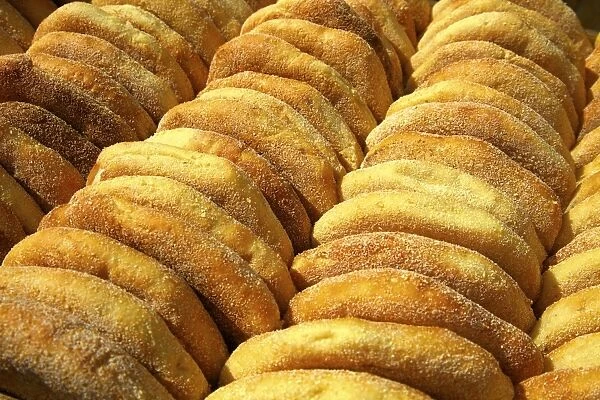 Freshly baked bread, Rabat, Morocco, North Africa, Africa