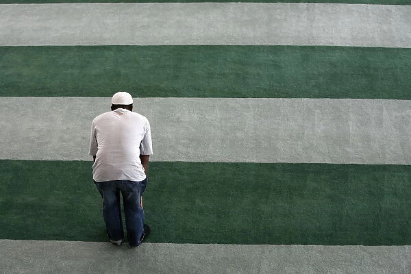 Friday prayer at Baitul Futuh mosque, London, England, United Kingdom, Euruope