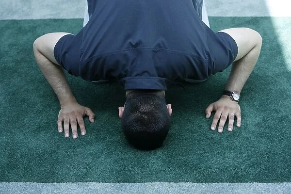 Friday prayer at Baitul Futuh mosque, London, England, United Kingdom, Europe