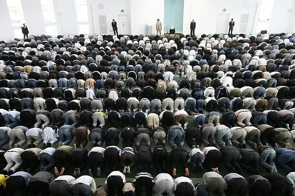 Friday prayer at Baitul Futuh mosque, London, England, United Kingdom, Europe