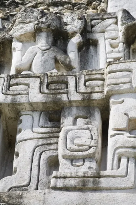 Framed Print : Frieze on the 130ft high El Castillo at the Mayan ruins at Xunantunich Framed Print : Frieze on the 130ft high El Castillo at the Mayan ruins at Xunantunich