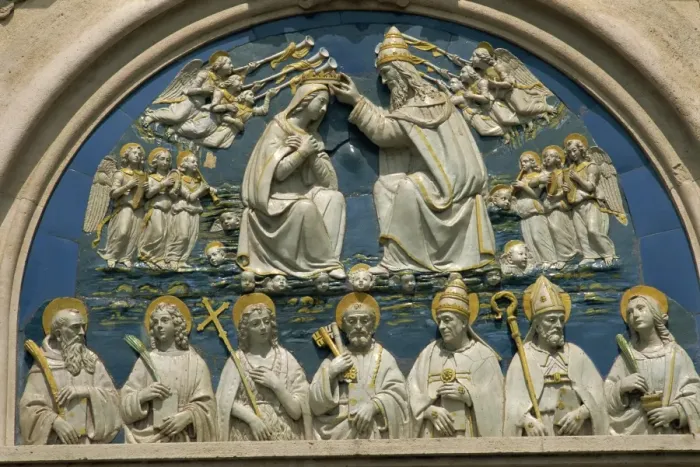 Framed Print : Detail of the frieze by Giovanni della Robbia, Hopital del Ceppo, Pistoia Framed Print : Detail of the frieze by Giovanni della Robbia, Hopital del Ceppo, Pistoia