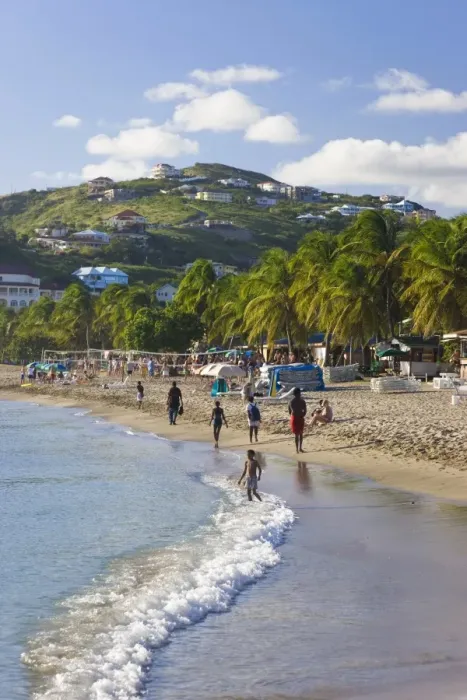 Framed Print : Frigate Bay Beach, St. Kitts, Leeward Islands, West Indies, Caribbean, Central America