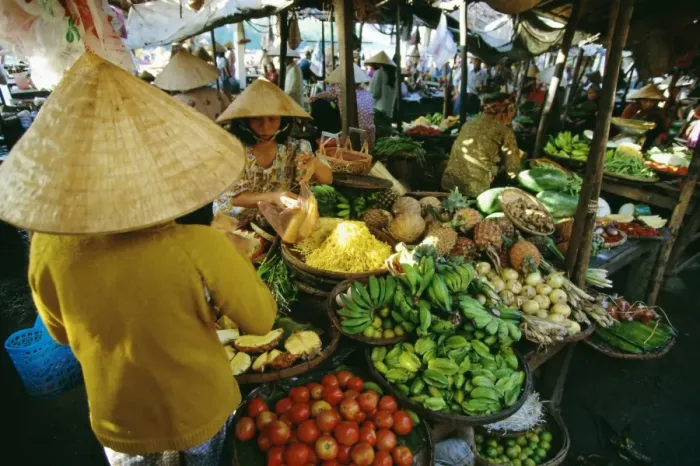 Framed Print : Fruit market