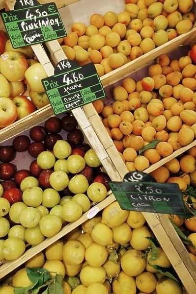 Fruit in the market, Ajaccio, Corsica, France, Europe