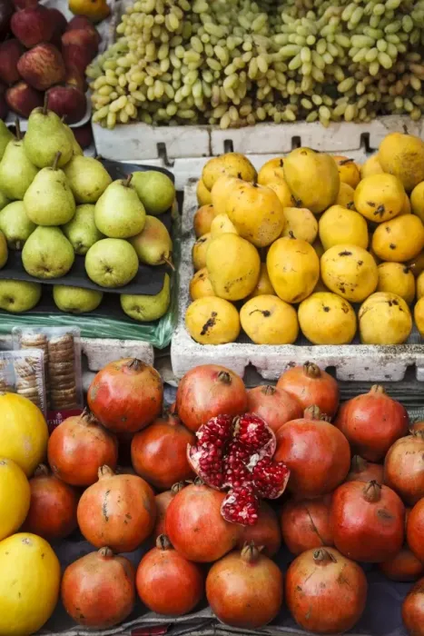 Framed Print : Detail of fruits at Mapusa Market, Goa, India, Asia Framed Print : Detail of fruits at Mapusa Market, Goa, India, Asia