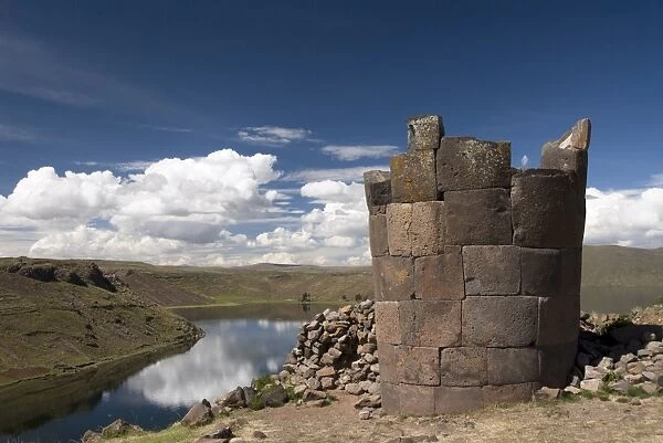 Funerary towers (chullpas) where members of the old Colla tribe, early Incas