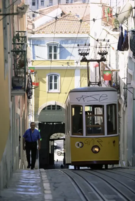 Framed Print : Funicular at Elevador da Bica Framed Print : Funicular at Elevador da Bica