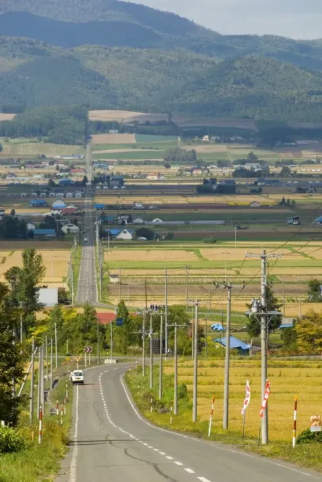 Framed Print : Furano valley, central Hokkaido, Japan, Asia