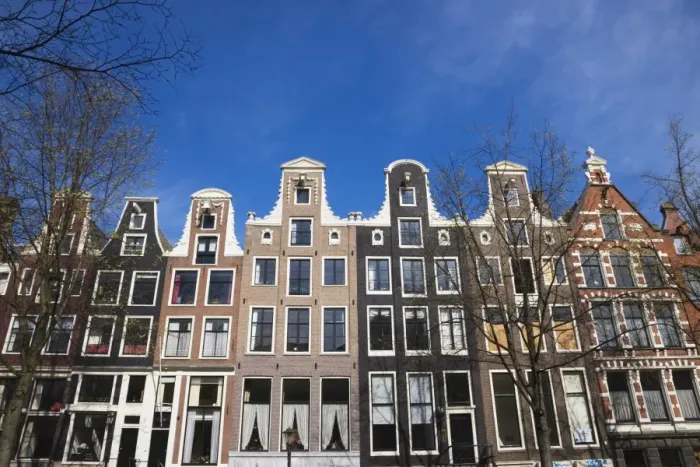 Framed Print : Gabled houses, Amsterdam, Netherlands, Europe Framed Print : Gabled houses, Amsterdam, Netherlands, Europe