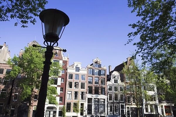 Gabled houses on the Prinsengracht, Amsterdam, Netherlands, Europe
