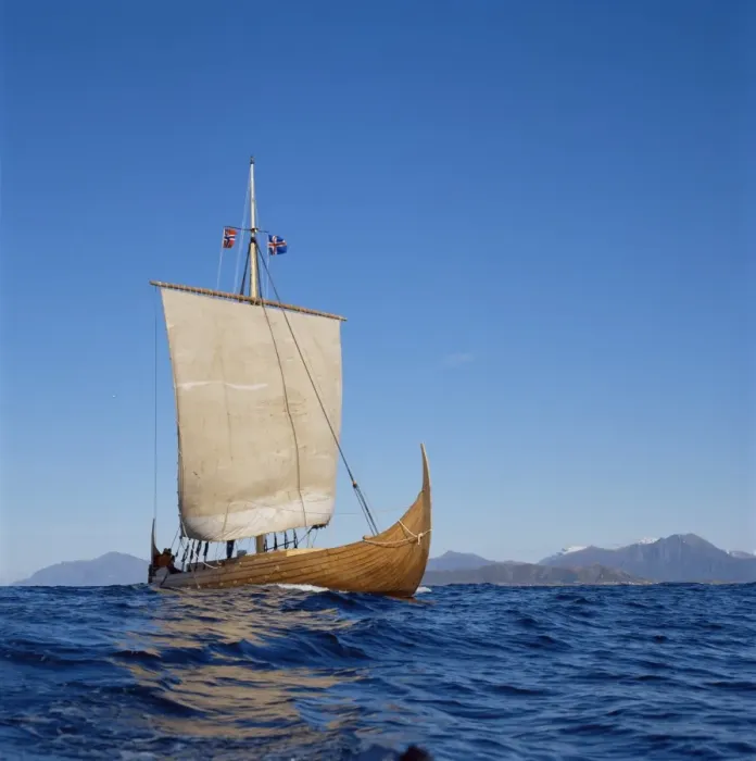 Framed Print : Gaia, replica Viking ship Framed Print : Gaia, replica Viking ship