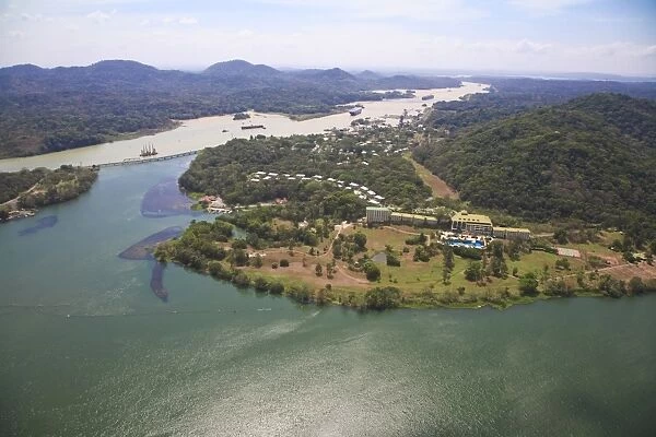 Gaillard Cut, Panama Canal and Gambao Rainforest Resort, Panama, Central America