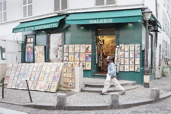 Galerie Butte Montmartre, Montmartre, Paris, Ile de France, France, Europe